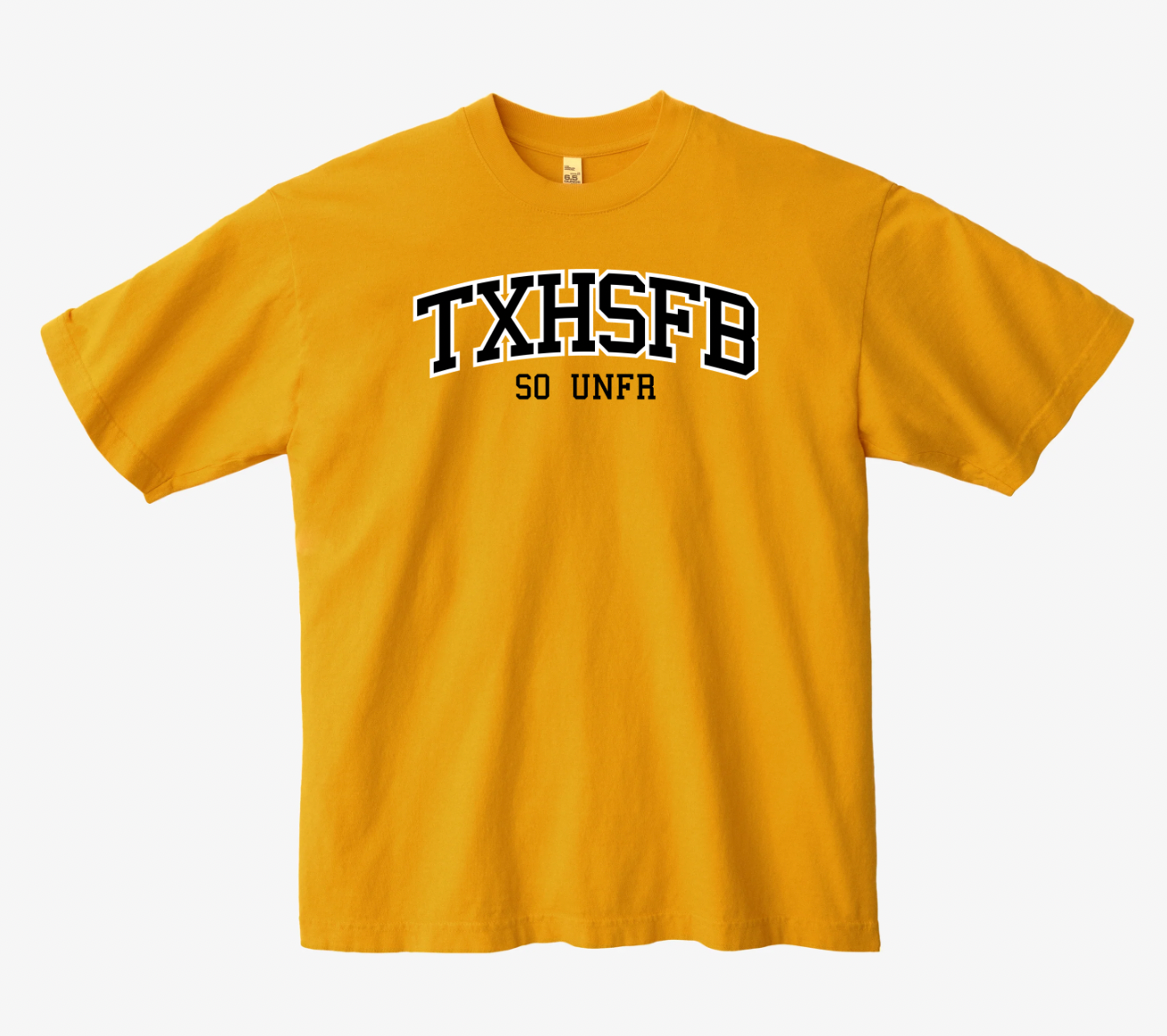 TXHSFB T-Shirt Gold/Black